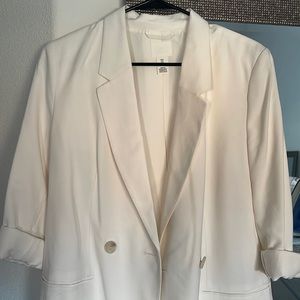 Small oversized cream blazer from HM
